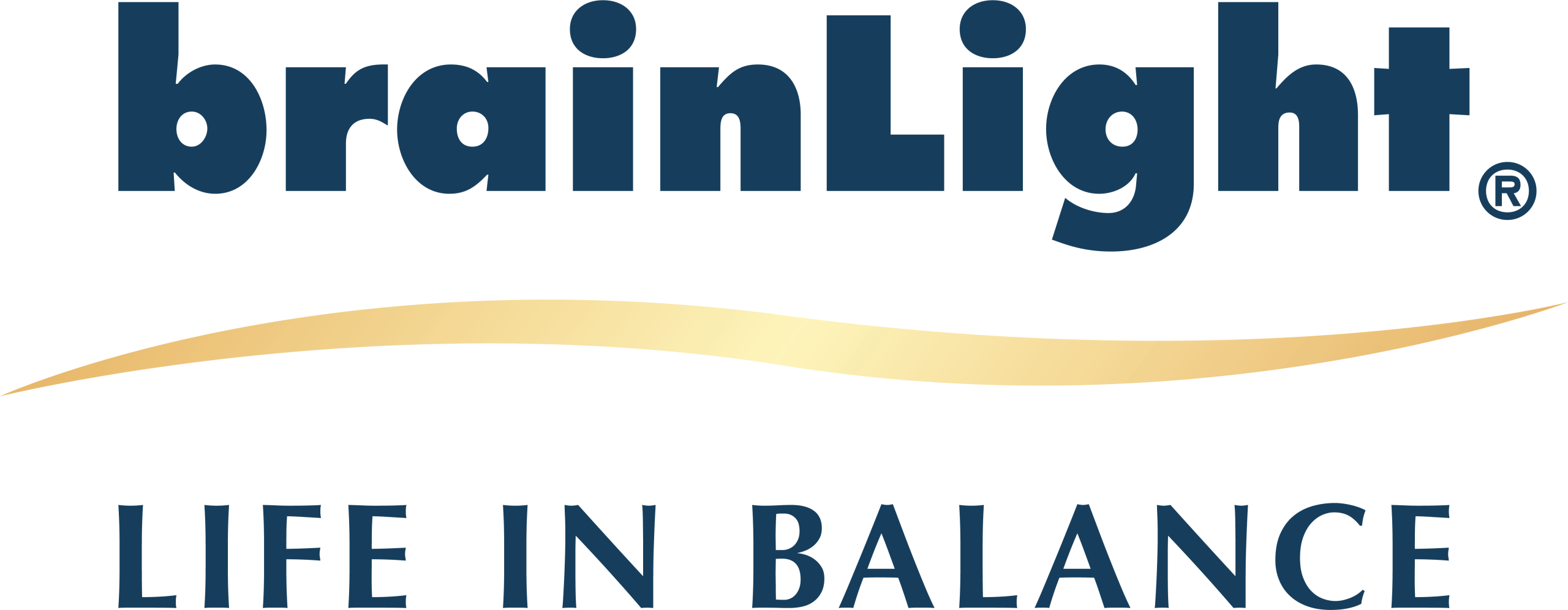 Logo von brainLight mit einer Welle